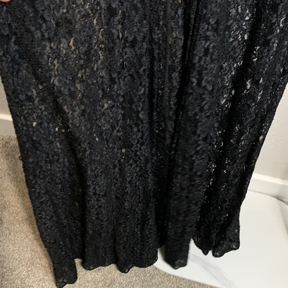 Vintage 1980’s All that Jazz Black Long Sleeve Lace Dress - Picture 8 of 8